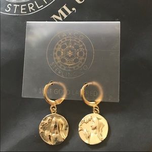 Gorgeous 18kt Plated Taxco Sterling Co Earrings